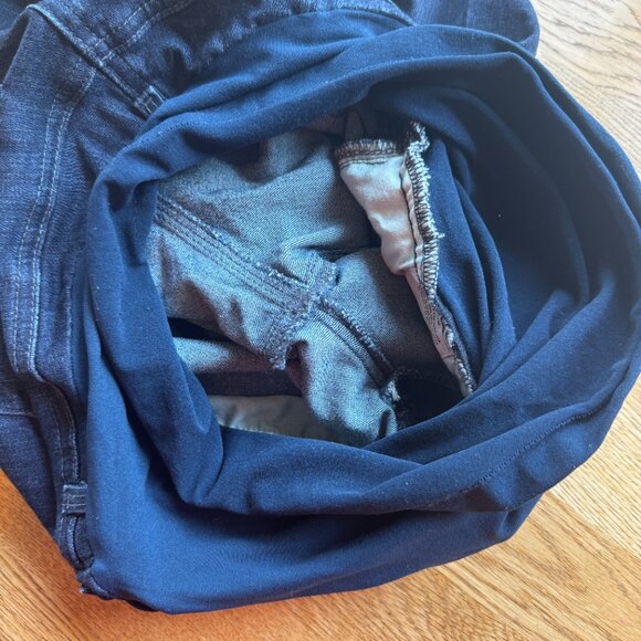 Adriano Goldschmied Maternity Jeans Dark Wash Raw Hem Size 30 Regular - Picture 11 of 13